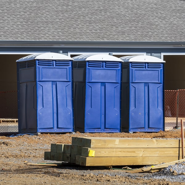 is there a specific order in which to place multiple portable toilets in Claire City